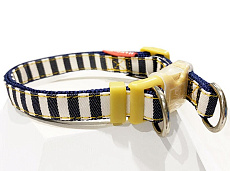 Ошейник джинсовый Английский стиляга, синий